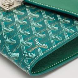 Goyard Green Goyardine Coated Canvas and Leather Chypre Wallet