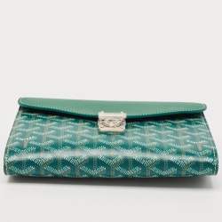 Goyard Green Goyardine Coated Canvas and Leather Chypre Wallet