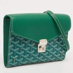 Goyard Green Goyardine Coated Canvas and Leather Chypre Wallet