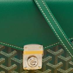 Goyard Green Goyardine Coated Canvas and Leather Chypre Wallet