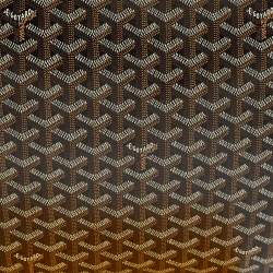 Goyard Black Goyardine Coated Canvas and Leather Senat MGM Pouch