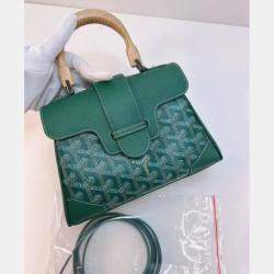 Pre Owned Goyard Green Goyardline Saigon Mini Bag