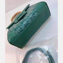 Pre Owned Goyard Green Goyardline Saigon Mini Bag