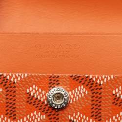 Goyard Orange Goyardine Coated Canvas and Leather Marigny Wallet