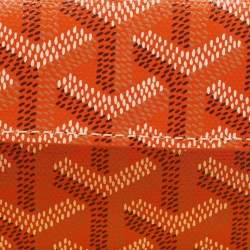 Goyard Orange Goyardine Coated Canvas and Leather Marigny Wallet
