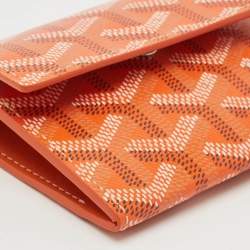 Goyard Orange Goyardine Coated Canvas and Leather Marigny Wallet