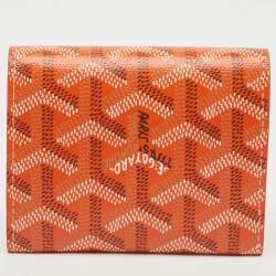 Goyard Orange Goyardine Coated Canvas and Leather Marigny Wallet