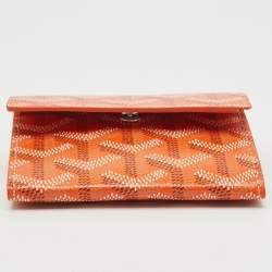 Goyard Orange Goyardine Coated Canvas and Leather Marigny Wallet