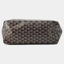 Goyard Black & Natural PVC Coated Canvas Saint Louis PM Tote Bag
