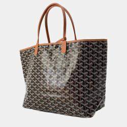 Goyard Black & Natural PVC Coated Canvas Saint Louis PM Tote Bag