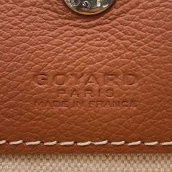Goyard Black & Natural PVC Coated Canvas Saint Louis PM Tote Bag