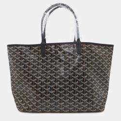 Goyard Black PVC Leather Saint Louis PM Tote Bag