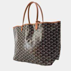 Goyard Gray Pvc Coated Canvas Leather Saint Louis PM Tote Bag