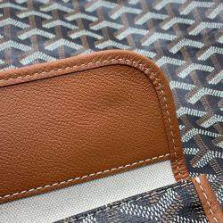 Goyard Gray Pvc Coated Canvas Leather Saint Louis PM Tote Bag