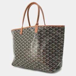 Goyard Black/Natural PVC Coated Canvas PM Saint Louis Tote Bag