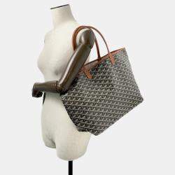 Goyard Black/Natural PVC Coated Canvas PM Saint Louis Tote Bag