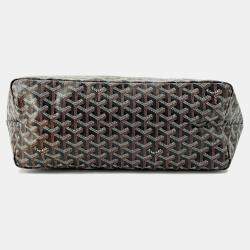 Goyard Black/Natural PVC Coated Canvas PM Saint Louis Tote Bag
