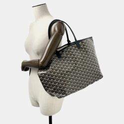 Goyard Black PVC Coated Canvas PM Saint Louis Tote Bag