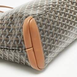 Pre Owned Goyard Brown Goyardine Coated Canvas and Leather Artois MM Tote