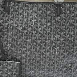Goyard Grey Goyardine Coated Canvas Saint Louis GM Tote