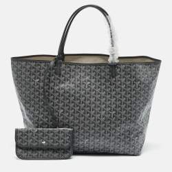 Goyard Grey Goyardine Coated Canvas Saint Louis GM Tote