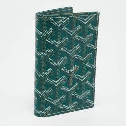 Goyard Green Goyardine Coated Canvas Saint Pierre Card Holder