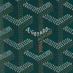 Goyard Green Goyardine Coated Canvas Saint Pierre Card Holder