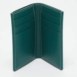 Goyard Green Goyardine Coated Canvas Saint Pierre Card Holder