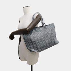 Goyard Gray PVC Leather Saint Louis PM Tote Bag