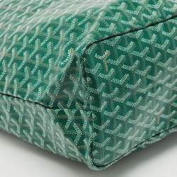 Goyard Green Goyardine Coated Canvas and Leather Saint Louis PM Tote