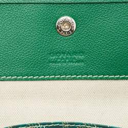 Goyard Green Goyardine Coated Canvas and Leather Saint Louis PM Tote