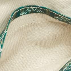 Goyard Green Goyardine Coated Canvas and Leather Saint Louis PM Tote