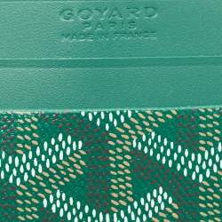 Goyard Green Goyardine Coated Canvas and Leather Saint Sulpice Card Holder