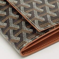 Goyard Brown Goyardine Coated Canvas Varenne Continental Wallet