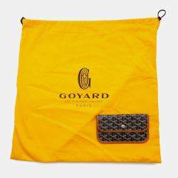 Goyard Saint Louis Natural/Black Pvc Coated Canvas Leather Size Pm