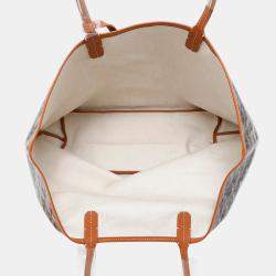 Goyard Saint Louis Natural/Black Pvc Coated Canvas Leather Size Pm