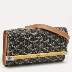 Goyard Brown Goyardine Coated Canvas and Leather Mini Monte Carlo Case