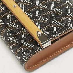 Goyard Brown Goyardine Coated Canvas and Leather Mini Monte Carlo Case