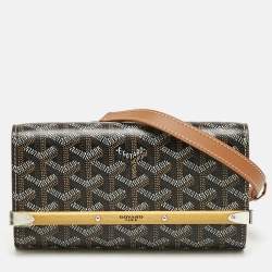 Goyard Brown Goyardine Coated Canvas and Leather Mini Monte Carlo Case