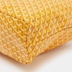 Pre Owned Goyard Yellow Goyardine Coated Canvas and Leather Saint Louis PM Tote