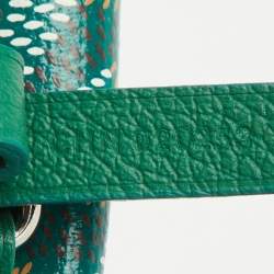 Pre Owned Goyard Green Goyardine Coated Canvas and Leather Saint Louis GM Tote