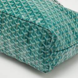 مملوكة مسبقًا Goyard Green Goyardine Coated Canvas and Leather Saint Louis PM Tote