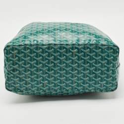 مملوكة مسبقًا Goyard Green Goyardine Coated Canvas and Leather Saint Louis PM Tote
