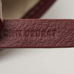 Pre Owned Goyard Burgundy Goyardine Coated Canvas and Leather Saint Louis PM Tote