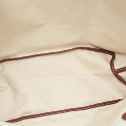 Pre Owned Goyard Burgundy Goyardine Coated Canvas and Leather Saint Louis PM Tote