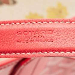 Pre Owned Goyard Fuchsia Goyardine Coated Canvas and Leather Belharra PM Tote