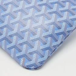 Pre Owned Goyard Iris Goyardine Coated Canvas and Leather Poitiers PM Tote