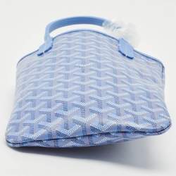 Pre Owned Goyard Iris Goyardine Coated Canvas and Leather Poitiers PM Tote