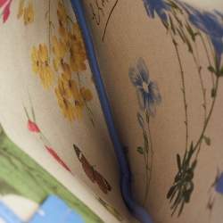 Pre Owned Goyard Iris Goyardine Coated Canvas and Leather Poitiers PM Tote