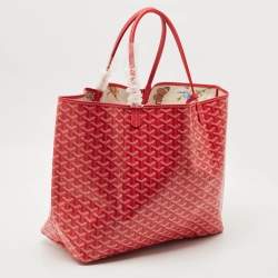 Pre Owned Goyard Fuchsia Goyardine Coated Canvas and Leather Saint Louis GM Tote